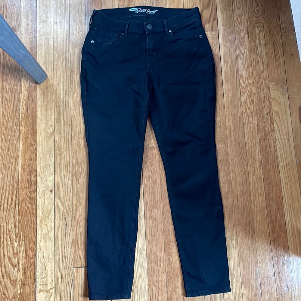 Old Navy Sweetheart Black Skinny Jeans, 6 Short